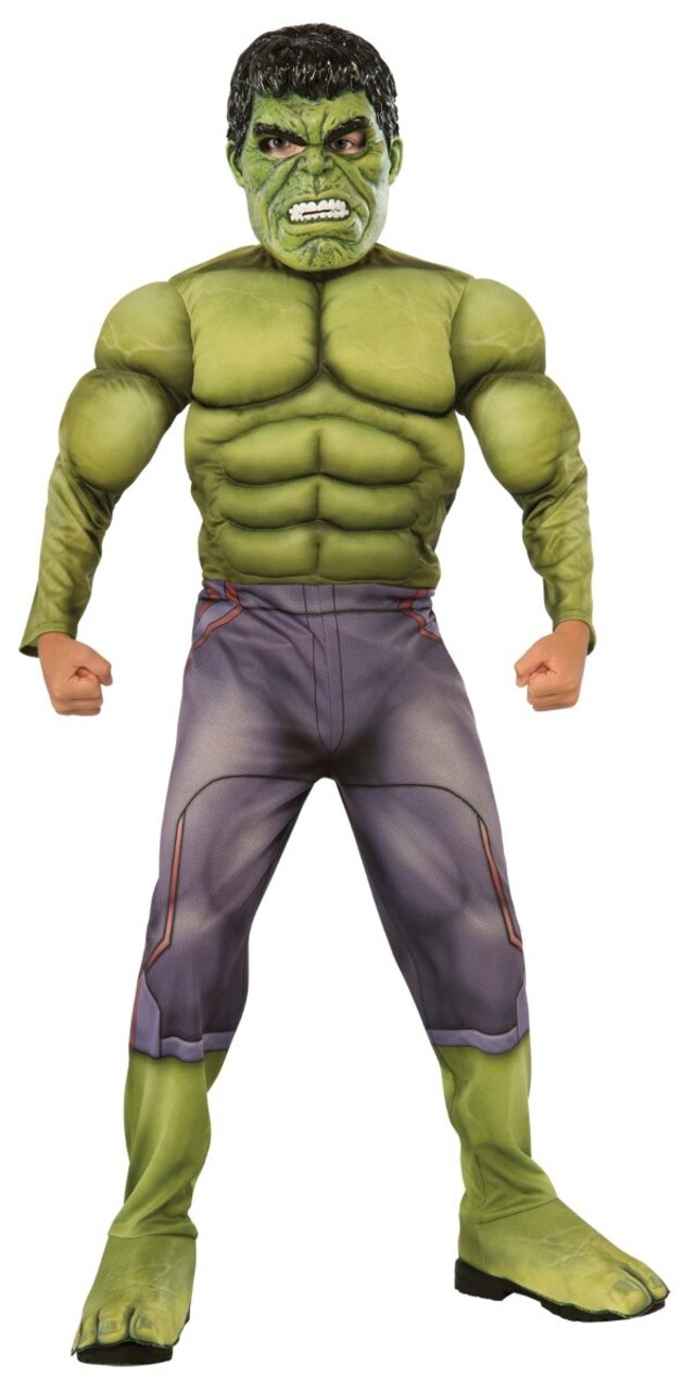 The Costume Center Green and Purple Hulk Avengers Boy Child Halloween Costume - Large